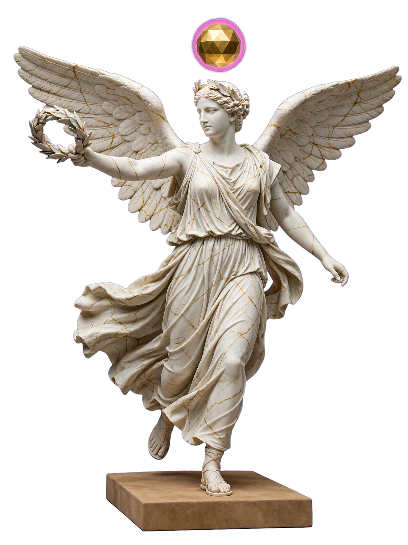 Winged victory statue representing the UTO™ ecosystem