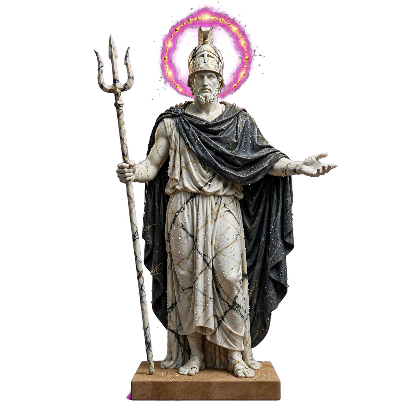 Marble sentinel statue representing the iVerify™ guardian layer